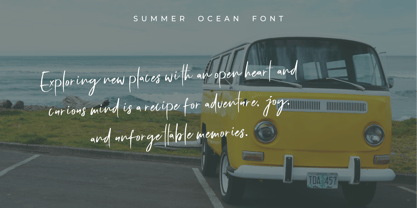 Summer Ocean Font Poster 5