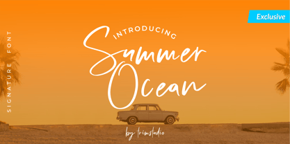 Summer Ocean Font Poster 1