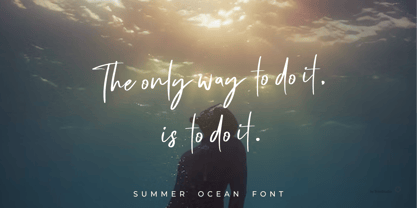 Summer Ocean Font Poster 9