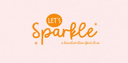 Lets Sparkle Font Poster 1