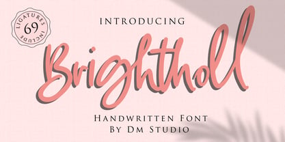 Brightholl Font Poster 1