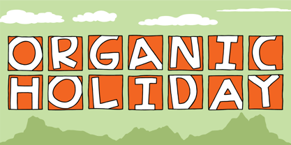 Organic Holiday Fuente Póster 1