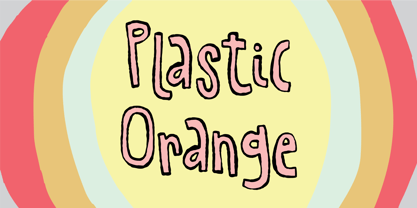 Plastic Orange Font Poster 1