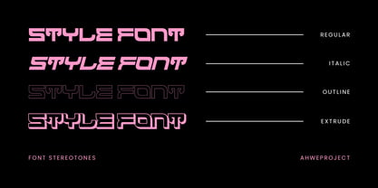 Stereotones Font Poster 4