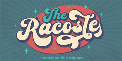 Racoste Font Poster 1