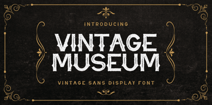 Vintage Museum Font Poster 1