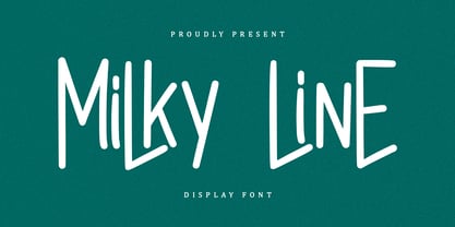 Milky Line Font Poster 1