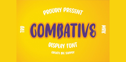 Combative Font Poster 1