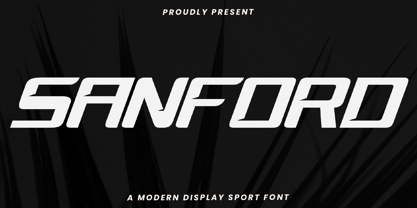 Sanford Font Poster 1