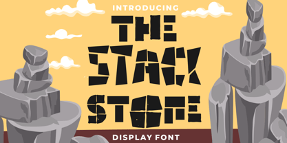 The Stack Stone Font Poster 1