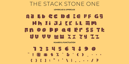 The Stack Stone Font Poster 11