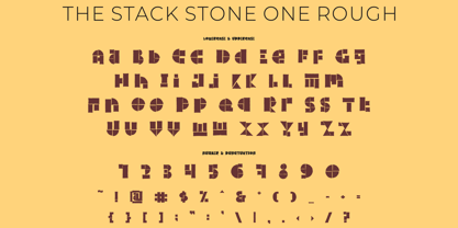 The Stack Stone Font Poster 13