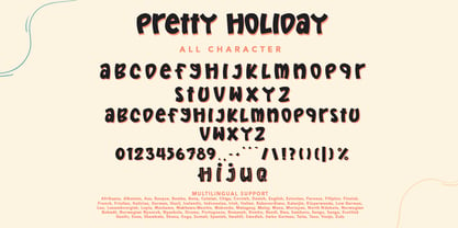 Pretty Holiday Font Poster 7