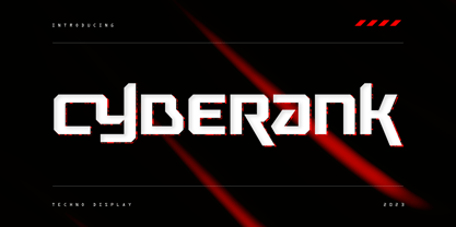 Cyberank Font Poster 1