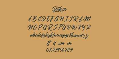 Dakon Font Poster 4