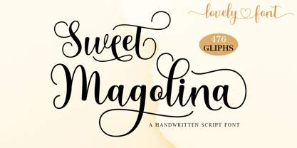Sweet Magolina Font Poster 1