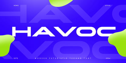 Havoc Font Poster 1