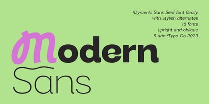 Modern Sans Font Poster 1