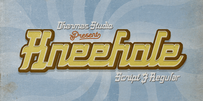 Kneehole Font Poster 1