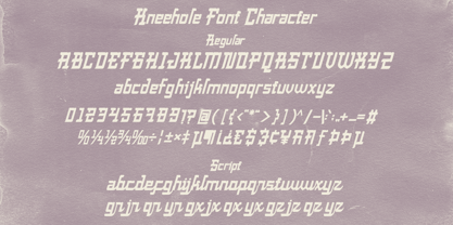 Kneehole Font Poster 10