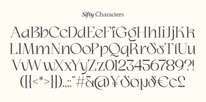 Sifty Font Poster 15