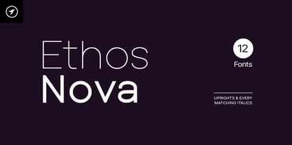 Ethos Nova Font Poster 1