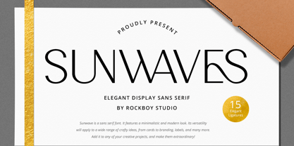 Sunwaves Font Poster 1