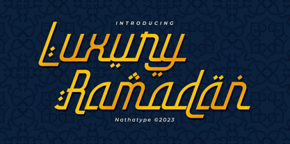 Luxury Ramadan Font Poster 1