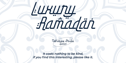 Luxury Ramadan Font Poster 11