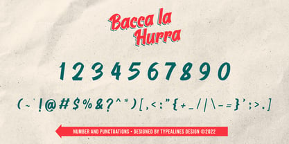 Bacca la Hurra Font Poster 8