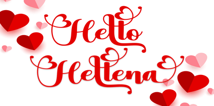 Love Hellena Font Poster 2