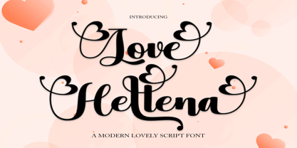 Love Hellena Font Poster 9
