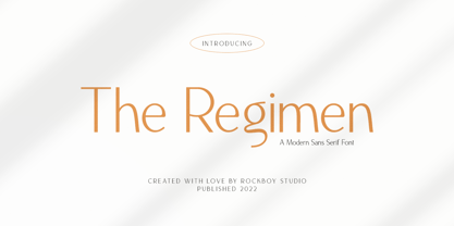 The Regimen Font Poster 1