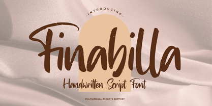 Finabilla Font Poster 1