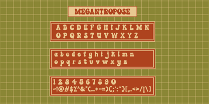 Megantropose Font Poster 9