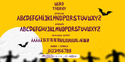 Weird Thorny Font Poster 12