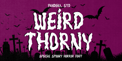 Weird Thorny Font Poster 1