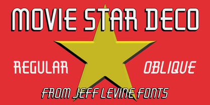 Movie Star Deco JNL Font Poster 1