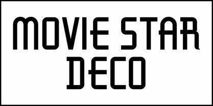 Movie Star Deco JNL Font Poster 2