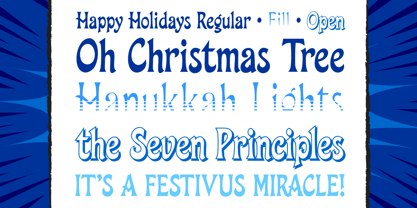 Happy Holidays Font Poster 2