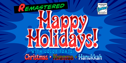 Happy Holidays Font Poster 1