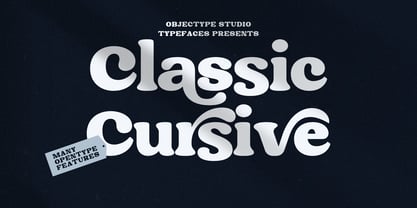 Classic Cursive Font Poster 1