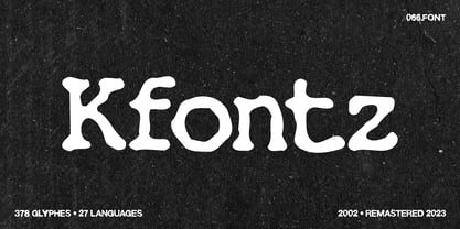 Kfontz Font Poster 1