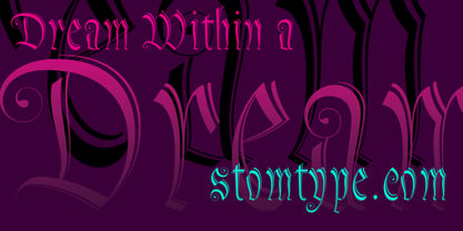 Dream Within A Dream Font Poster 1
