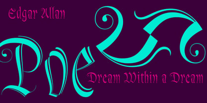 Dream Within A Dream Font Poster 2