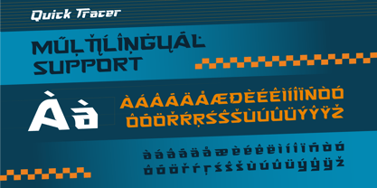 Quick Tracer Font Poster 8