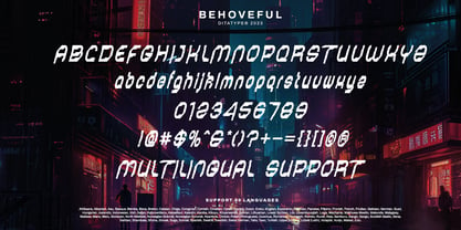 Behoveful Font Poster 7