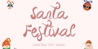 Santa Festival Font Poster 1