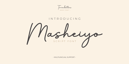 Masheiyo Font Poster 1