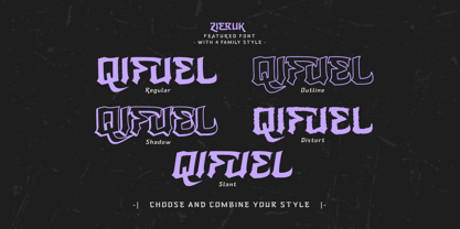 Zieruk Font Poster 2